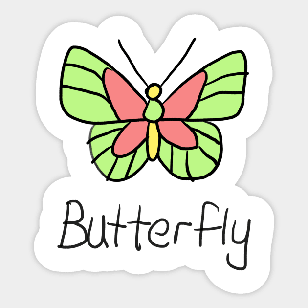 Butterfly Sticker by ILYOart